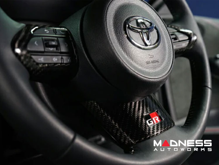 Toyota GR Yaris Steering Wheel Trim - Carbon Fiber - Side Trim